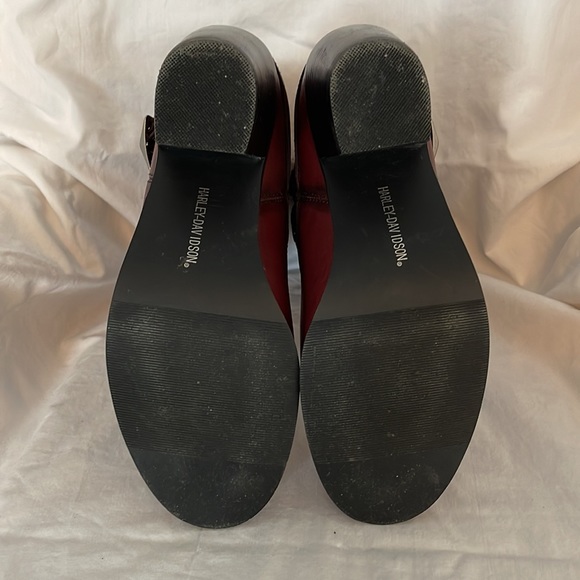 Harley-Davidson Women’s Leather Boots Size 8 in Deep Red - Picture 7 of 10